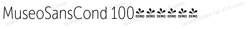 MuseoSansCond 100字体转换